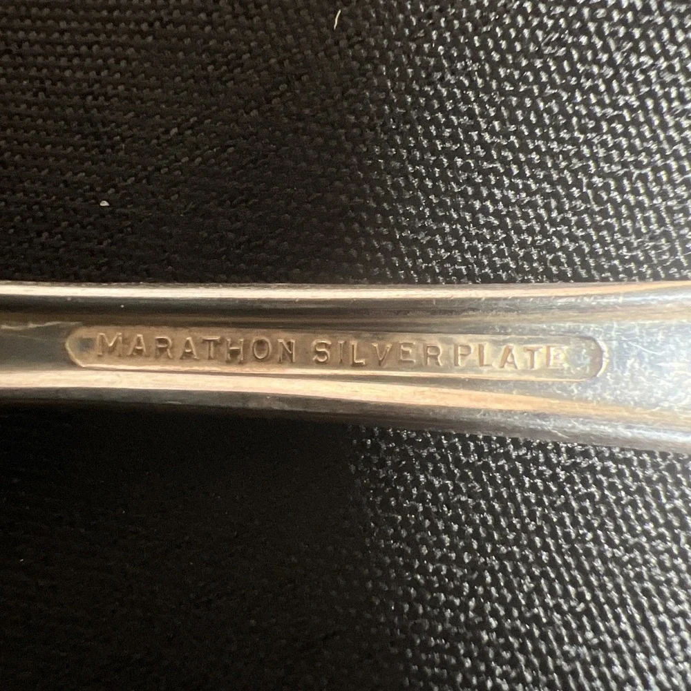 17 -Piece Vintage Marathon 1941‎ Thalia Silverplate Salad Forks & Teaspoons
